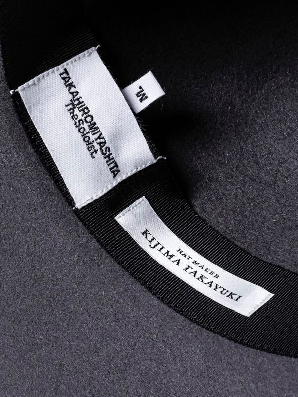 TAKAHIROMIYASHITATheSoloist nobled hat / vervet ribbon - gray 通販