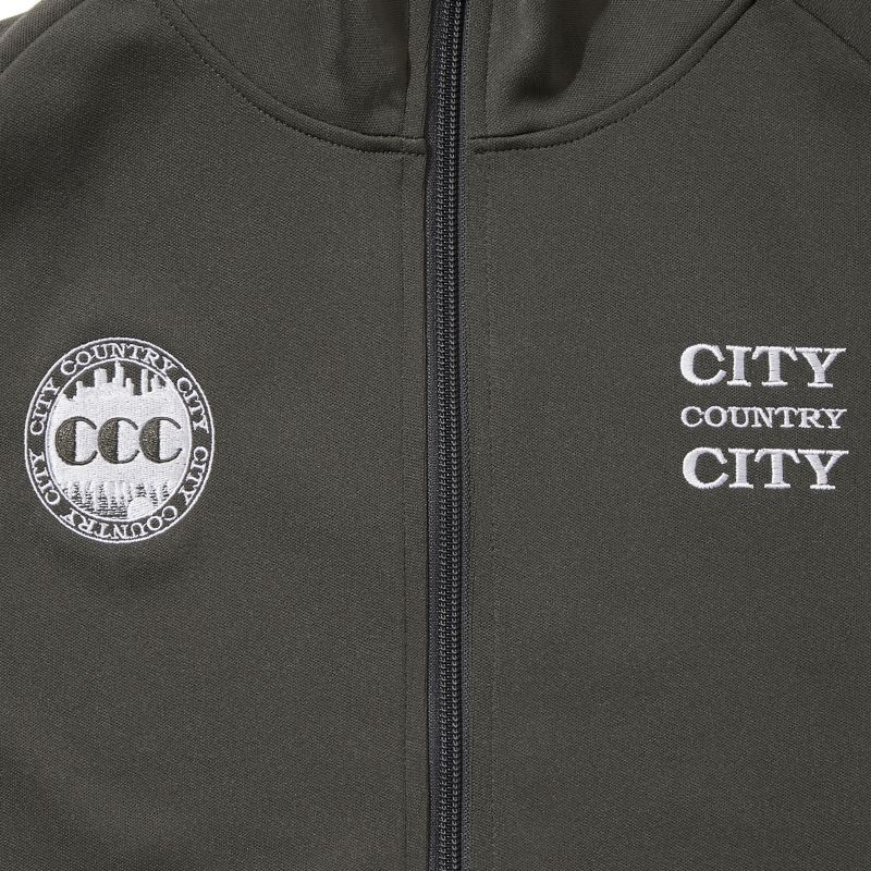 CITY COUNTRY CITY Embroidered Logo Track Jacket-c gray 通販 | CITY ...