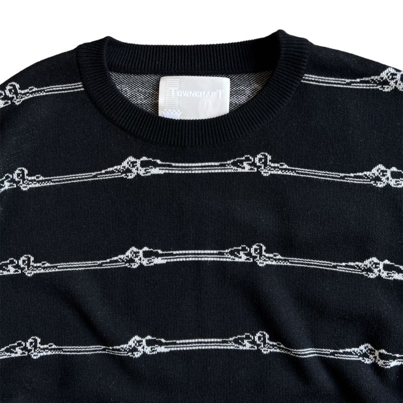 TOWN CRAFT WHITE LABEL born stripe crew neck sweater 通販 | FreeStrain