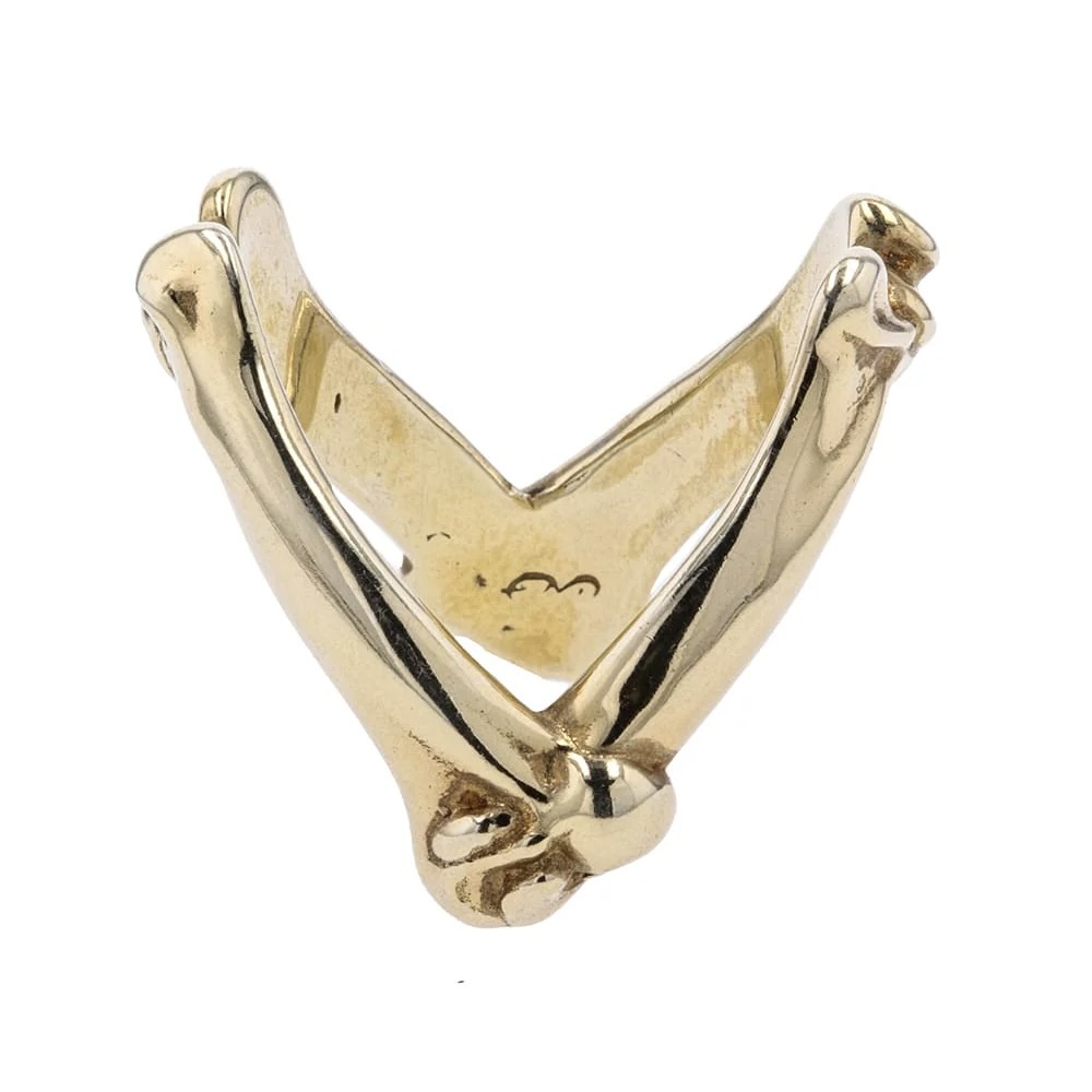 TAKAHIROMIYASHITATheSoloist bone shaped victory ring -gold 通販 |  TAKAHIROMIYASHITATheSoloist 正規販売店 | FreeStrain