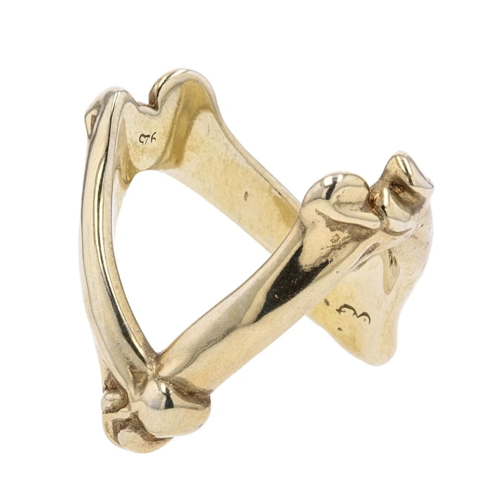 TAKAHIROMIYASHITATheSoloist bone shaped victory ring -gold 通販 |  TAKAHIROMIYASHITATheSoloist 正規販売店 | FreeStrain